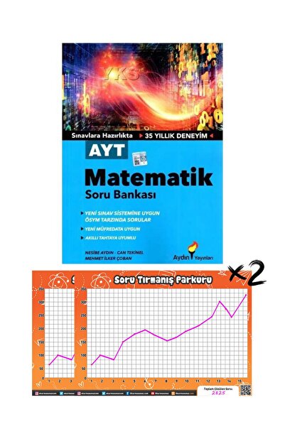 Aydın Yayınları AYT Matematik ÖSYM Tarzı Video Çözümlü Soru Bankası + 2 Adet ...