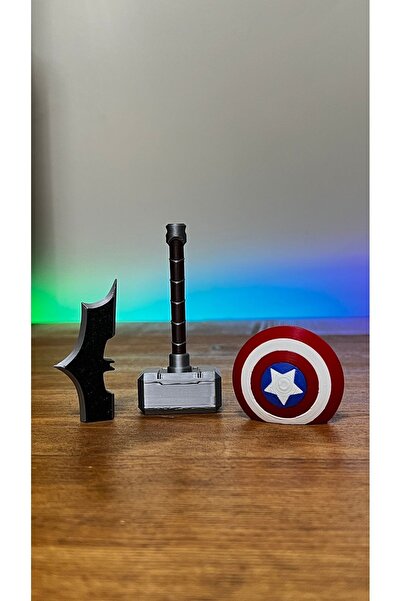 Shaddshop Thor Mjolnir Mıknatıslı Mini Çekiç - Dolap Süs Dekorasyonu Hediyelik