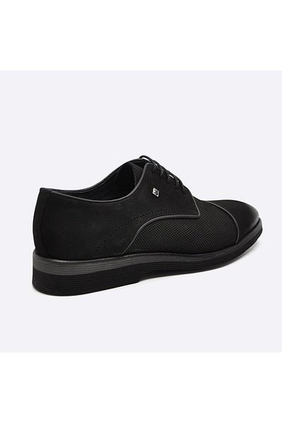 Fosco Black Genuine Leather Casual Men's Shoes 2960 983 46
