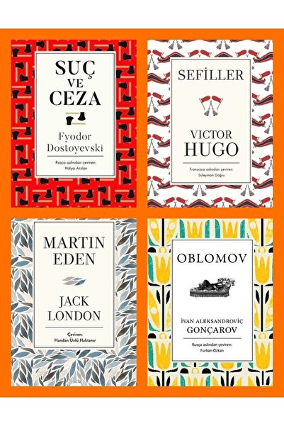 Koridor Yayıncılık 4 Kitap Bez Ciltli En Çok Okunan Set Suç Ve Ceza-sefiller-...