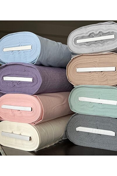 KAMİZ Nevresimlik Kumaş - Çarşaflık Kumaş Krem En:240 Cm