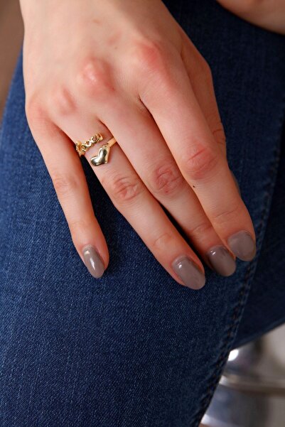 AURRARİ خاتم حب سيفجي ذهبي نسائي