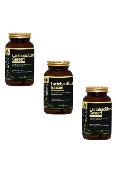 Microbiome 3'lü Paket: Lactobacillus Gasseri 30 Kapsül X 3 Adet