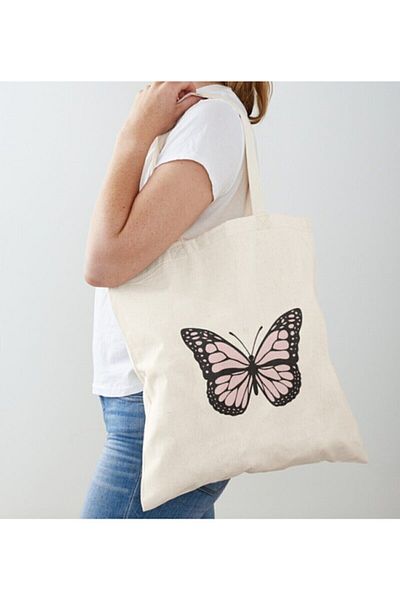 Limon Butterfly Designed Custom Printed Raw Cloth