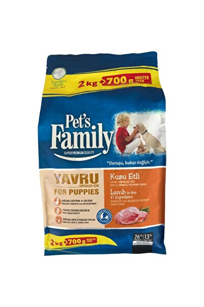 Pets Family Super Premium Kuzu Etli Yavru Köpek Maması 2700 G