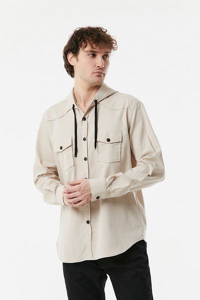 Fulla Moda Hooded Double Pocket Shirt