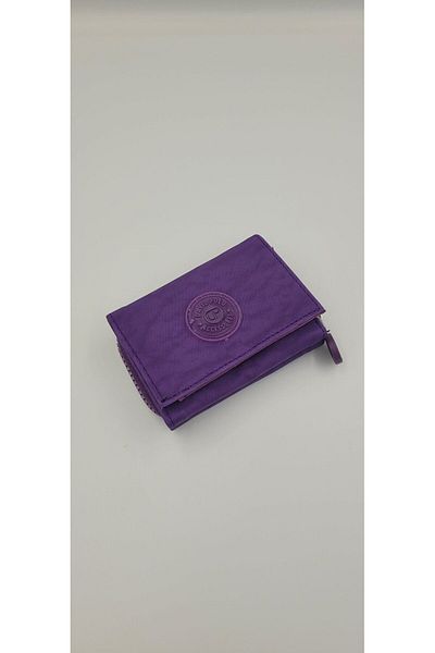 DAVID POLO Women's Crinkle Fabric Mini Size Sports Multi-Pocket and High Quality Wallet