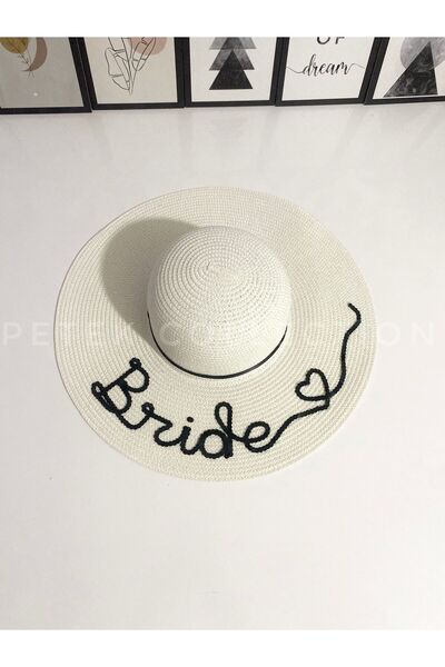 Petek Collection “Bride” Written Special Day Hat Wedding, Bachelorette, Wedding