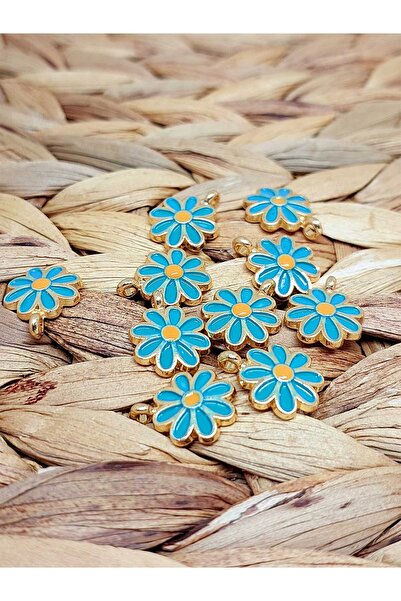 Yasamtohumu Plavi Cvetni dezen pozlaćeni uređaj - 2 komada (51884)