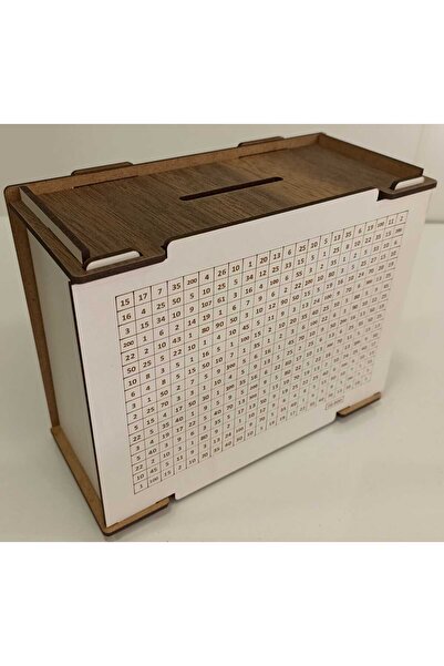 Vuslat Hediyelik حصالة هيدل بنية 10000 ليرة تركية - مثبتة على شكل حرف D