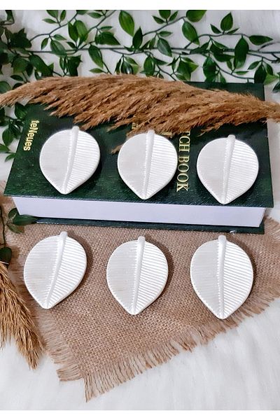 Starmix Coffee Serving/Leaf Designed Dragee/Turkish Delight Dishes, 6-pcs.
