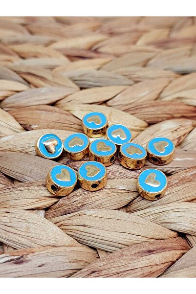 Yasamtohumu Tirkizni zlatni odstojnik u obliku srca - 2 komada (51852)