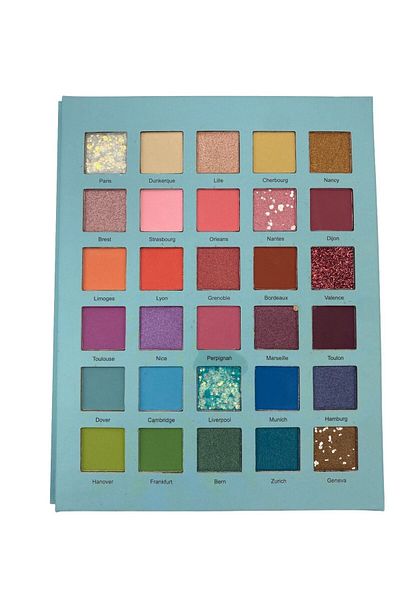 SETBEAUTY Anylady Fashion - 30 Pieces Blue Eyeshadow Palette Model