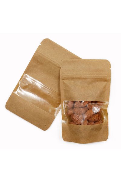 reprodesign 50 Gram Locked Kraft Window Doypack - 10 Pieces