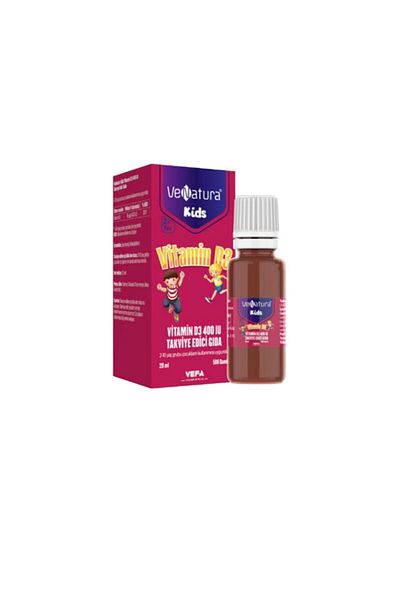 VeNatura Vitamin D3 for 2-10 Years Old Children - 400 Iu 20ml Drops