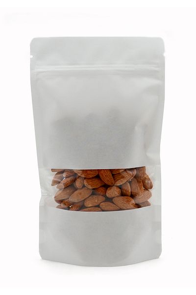 reprodesign Ziplock Doypack Packaging with White Window - 10 Pieces, 250 Grams