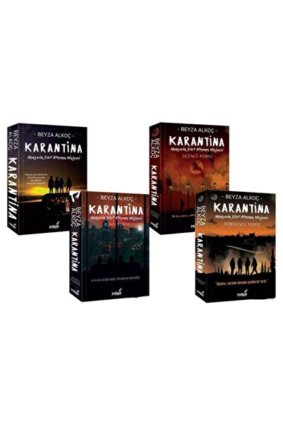 İndigo Kitap Karantina Set Karton Kapak (4 Kitap) - Beyza Alkoç -