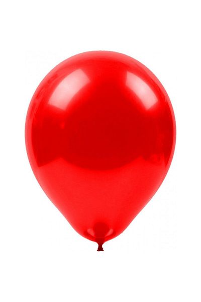 BalonEvi 10 Pieces Metallic Red Balloon 12" Inch