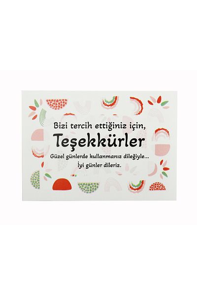 reprodesign 10 Pieces 10 x 14 cm Custom Printed Thank You Card