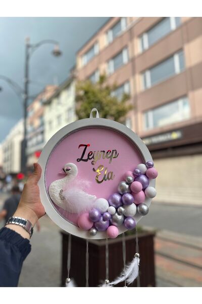 KRVTASARIM Bebek Kuğu Kapı Süsü