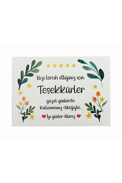 reprodesign 10 Pieces Custom Printed 10 x 14 cm Thank You Card