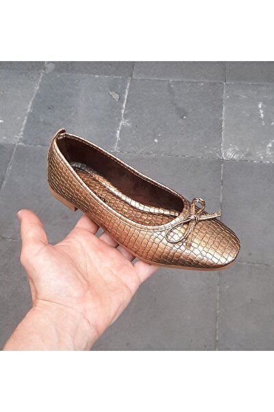 BRGL Women's Soft Fuspet Sole Croco Leather Flat Shoes