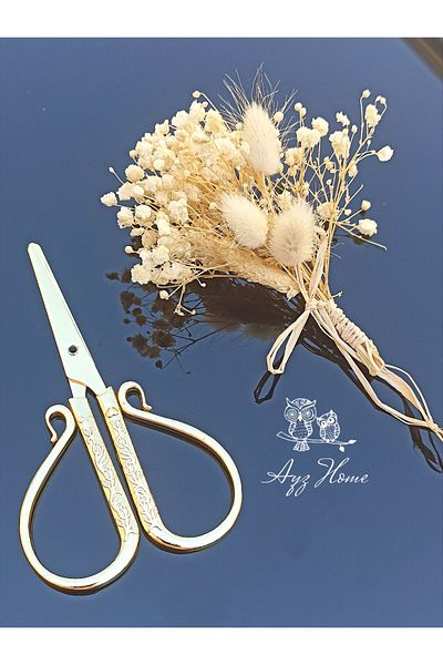 AYZ HOME Dried Flower Patterned Engagement Ribbon and Promise Tray - Decor