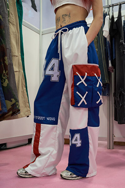 fehika Унісекс Карго Спортивні Штани та Парашутні Штани - Еластичний Пояс з Принтом