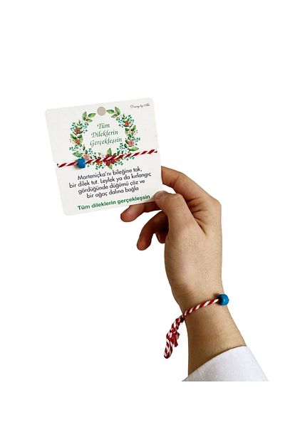 Pembe Pasaj Marteniçka Wish Bracelet - 10 Pieces