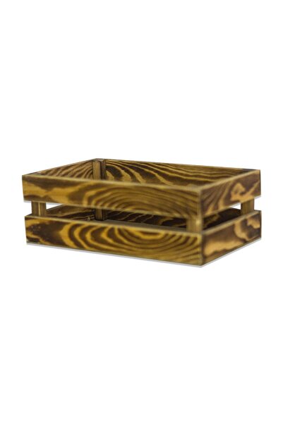 Wooden City Ahşap Dekoratif Raf Kasa Çok Amaçlı Kasa Sandık Ekmek Kasası
