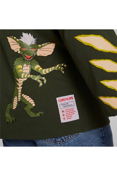 Puma HOOPS x GREMLINS - Μακρυμάνικο μπλουζάκι