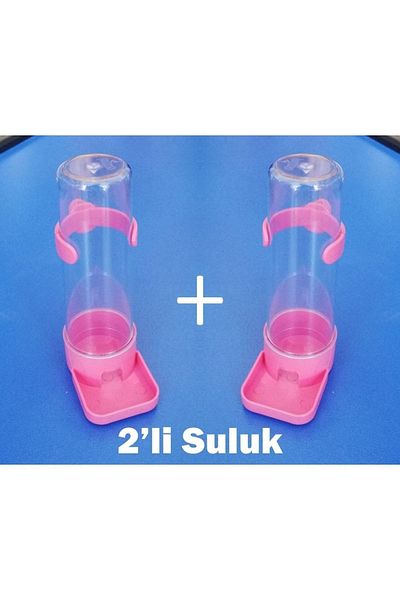 Exovit Scale Budgie Water Bottle 100ml 2-Piece Pink