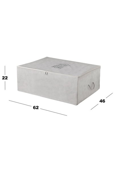 renklibebek Large Size Gray Color Plinth Storage Bag ~ Dimension: 62x46x22