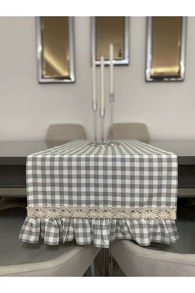 Parla Life Gingham Frilly Runner 40x140 cm (special size made)