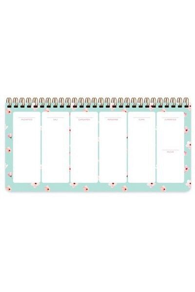 KESKİN COLOR Planificator pe spirală (Planificator săptămânal) Verde apă 13x27cm 54 coli 830126-99