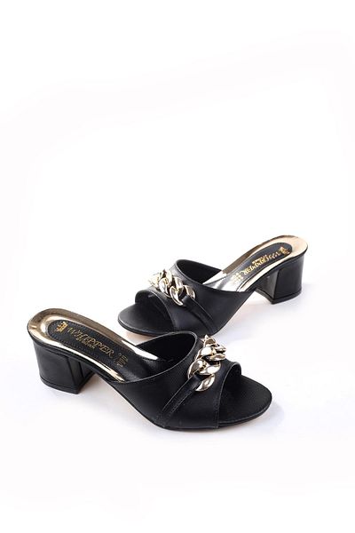Papuçsepeti Παντόφλες παπουτσιών 3924 Model Square Heeled