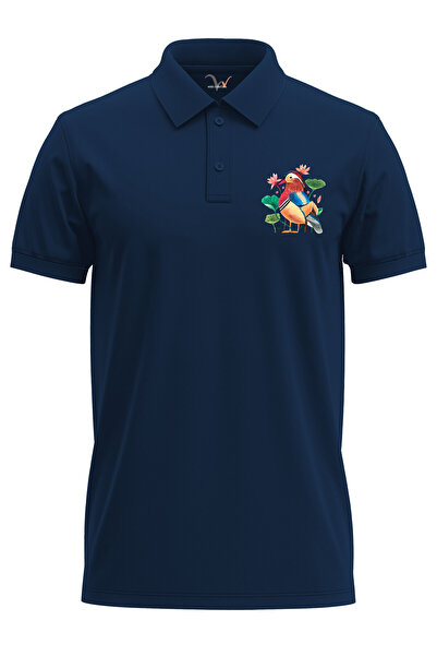 WİDİ Mandarin patka šarena Štampano standardna veličina 100% pamuk polo kragn...