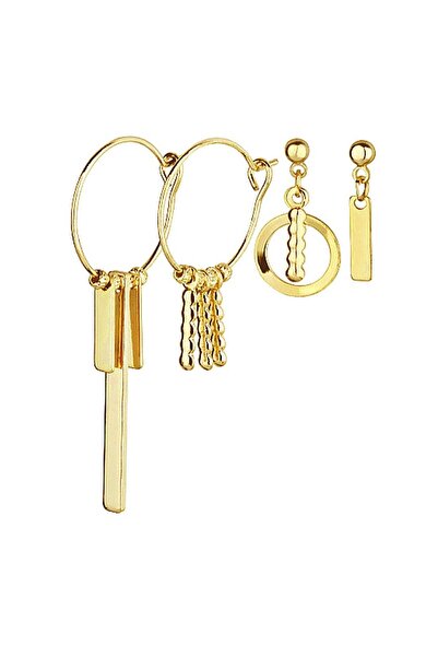 Klips Concept أقراط مكونة من أربعة أشرطة وحلقة