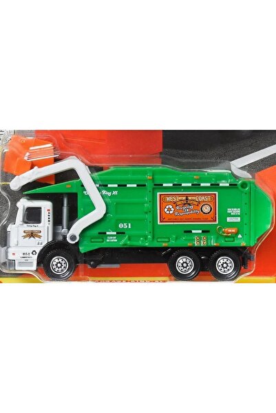 Matchbox Çöp Kamyonu Garbage King Xl Orijinal Lisanslı Iş Makinesi Model Araç Oyuncak Araba Diecast Arabası