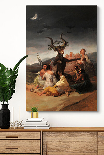TabloShop Francisco Goya - Cadıların Şabatı Tablosu - Klasik Duvar Dekoru