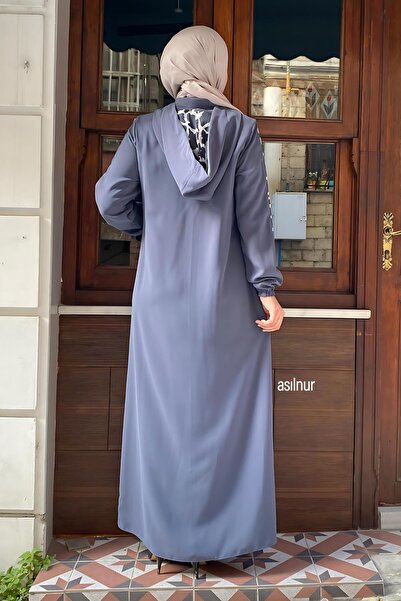 ASİLNUR Μισρά Λεοπάρ Φεράζ με σχέδιο καπνιστό