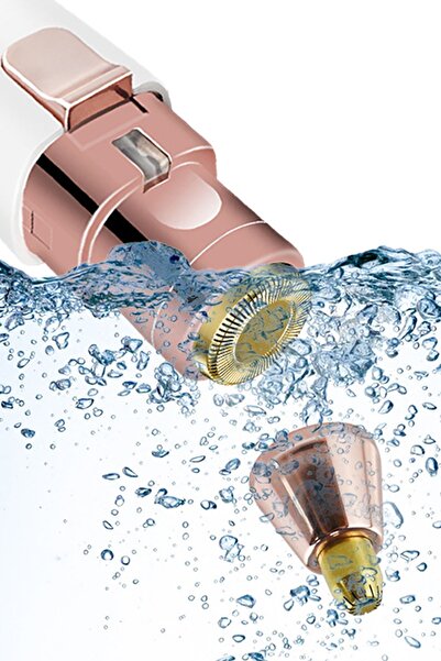 TechnoStation Kaş Ve Tüy Alma Cihazı Yüz Şarj Edilebilir 2 Başlıklı Burun Yanak Bikini Bölgesi Alma Cihazı Şarjlı