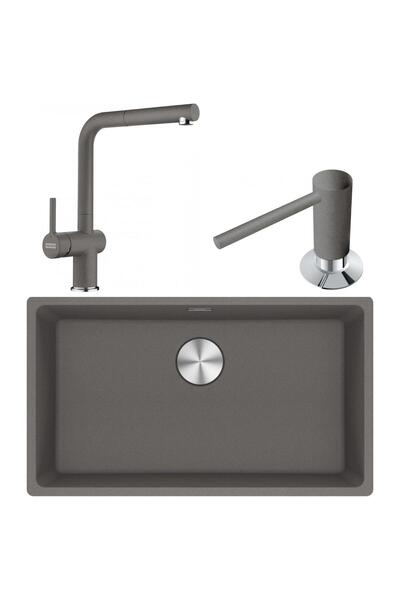 Franke Maris MRG 110-72 Granit Eviye-Active Plus Doccia 2.0 Armatür-Sıvı Sabu...