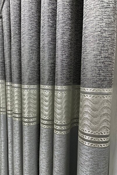 Cortibo London Clipboard Background Curtain Light Grey - 3 Close to 1 Pleat