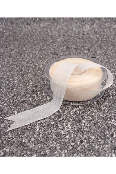 Lora Wedding Cream Linen Nopali Ribbon 25 mm 20 mt