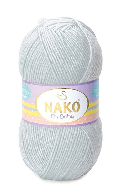NAKO (5 τεμάχια) Elite Baby 4672 Γκρι Πλεκτά Νήματα Γιλέκο Ζακέτα Πλεκτό Νήμα Βρεφικής Κουβέρτας