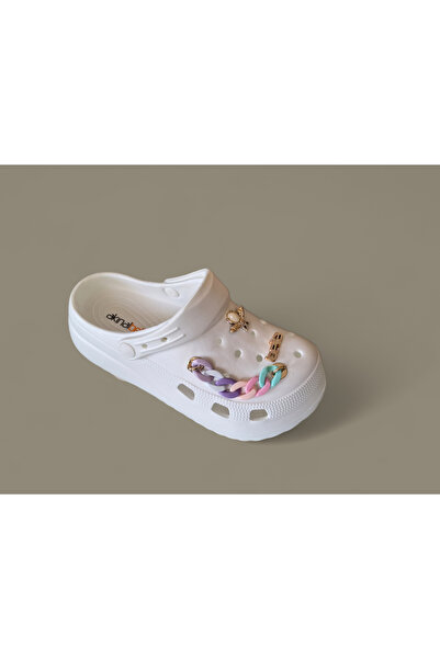 Akınal Bella AKINAL BELLA  zincirli taclı sandalet terlik yazlik