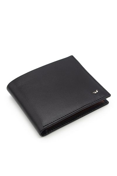 Tergan Men's Leather Wallet 1654I87 - Black/Tan