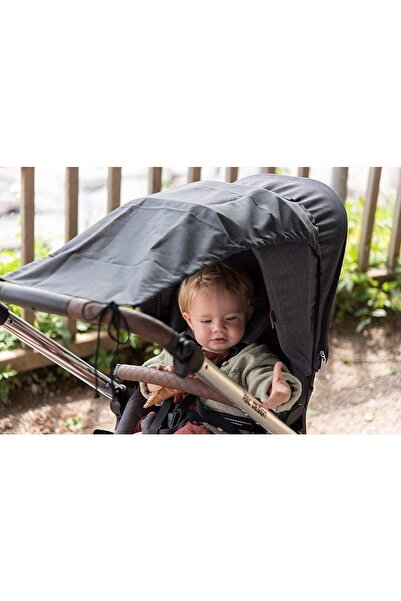 İnfant Hobby Siyah Bebek Arabası Güneş Tentesi