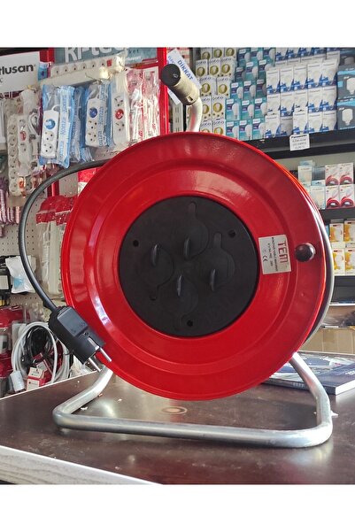 TEM 25 Metre Kablolu Metal Gövde Makaralı Uzatma ( 4x16a)